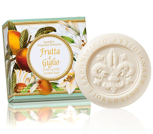 Натурален тоалетен сапун Saponificio Artigianale Fiorentino Frutta e Giglio - плодове и лилия 100 гр.